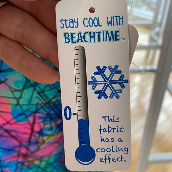 Beachtime UPF50+ Abstract Ruffle Top - Picture 6 of 7